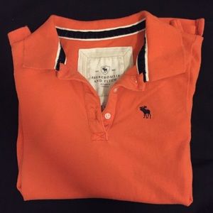 Abercrombie and Fitch Icon Polo in orange
